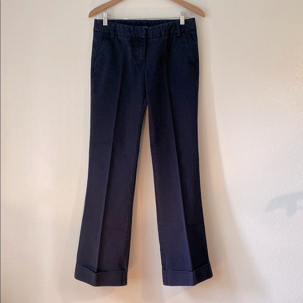 J. Crew Navy Boot Cut Chinos Low Fit Women’s Size 4 Vintage